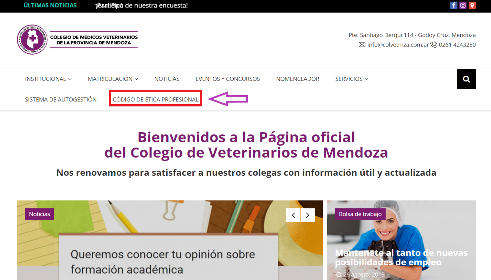 Código de Ética: todos y todas las colegas podrán participar en su redacción.