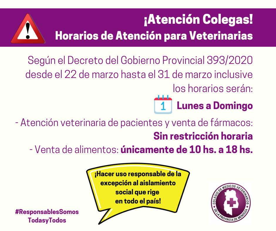 Coronavirus: Horarios de Atención