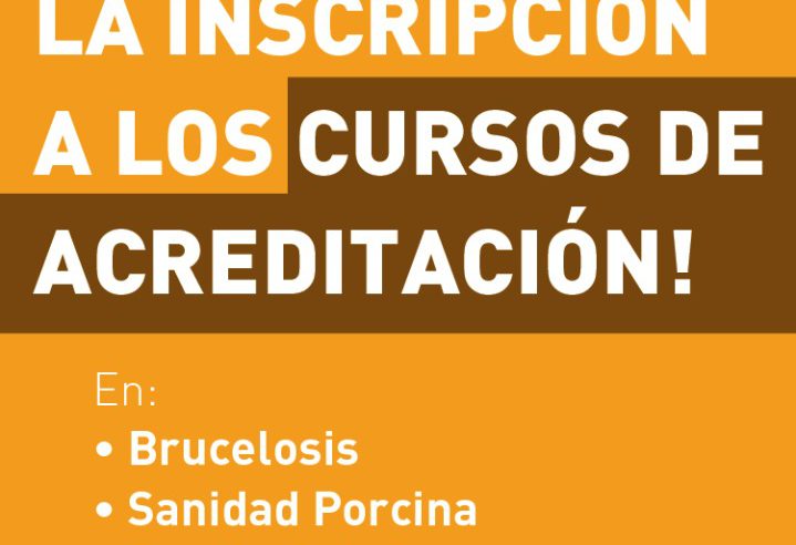 Están abiertas las inscripciones a los cursos de acreditación del SENASA