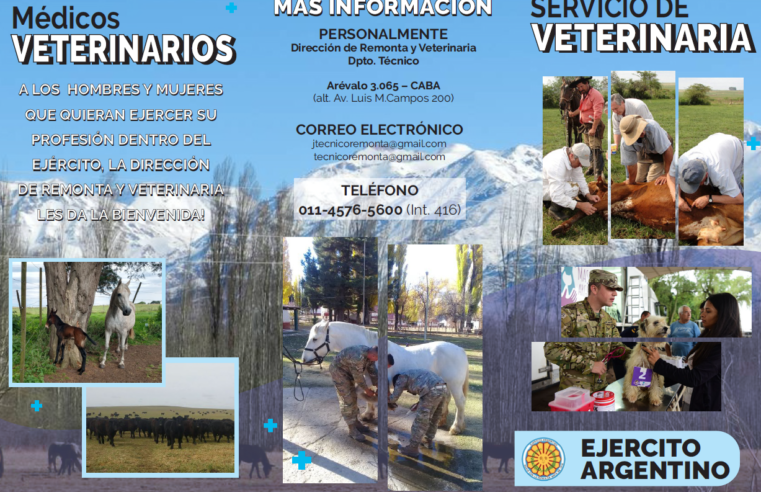 Ingreso al Servicio Veterinario del Ejército Argentino