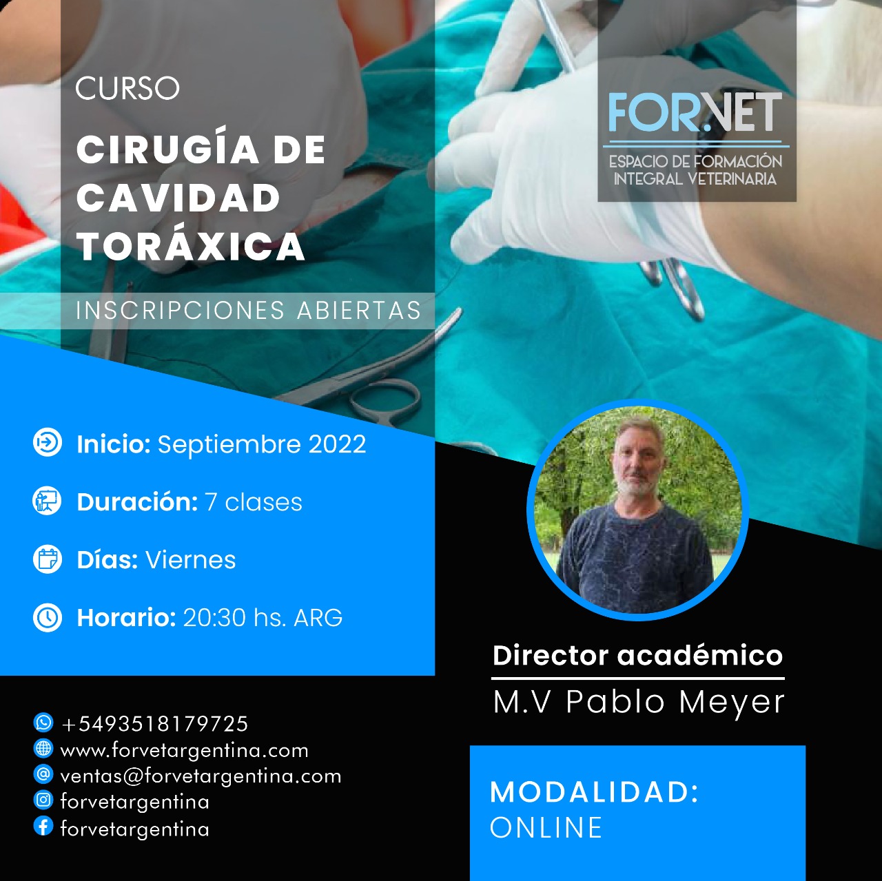 Curso «CIRUGÍA DE CAVIDAD TORÁXICA»