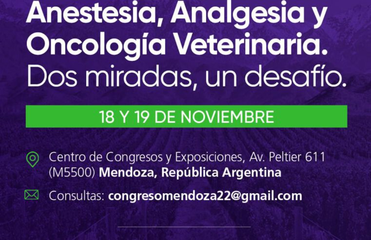 1° Congreso Internacional de Anestesia, Analgesia y Oncología Veterinaria