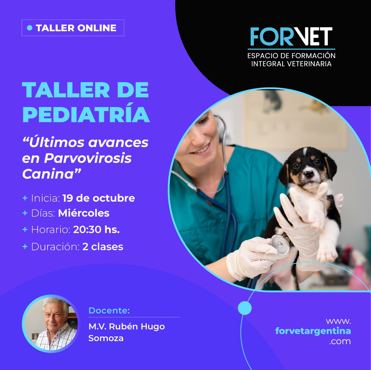 Taller de Pediatría: «Últimos avances en Parvovirosis Canina»