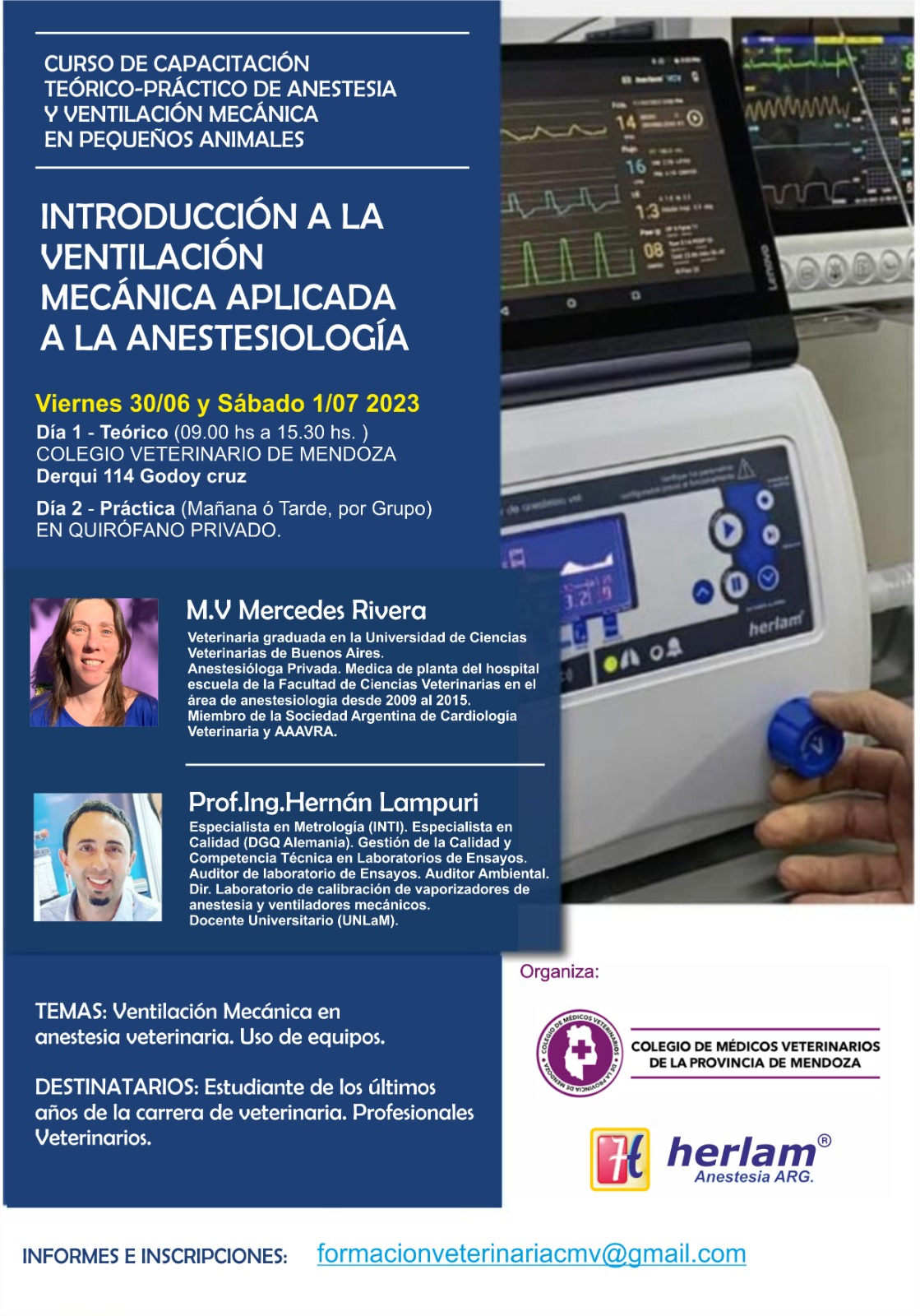 Curso «Introducción a la Ventilación Mecánica aplicada a la Anestesiología»