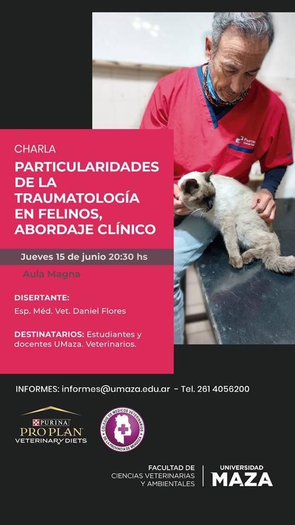 Charla «Particularidades de la traumatología en felinos»