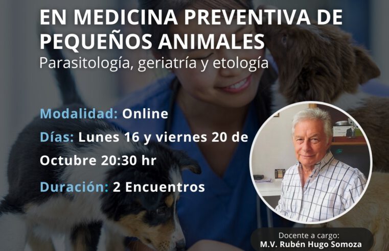 Actualización en «Medicina Preventiva en Pequeños Animales»