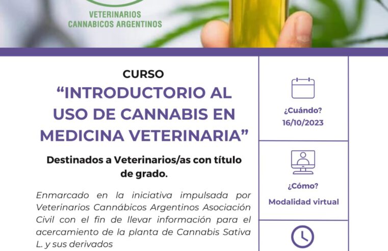 Curso «Introductorio al uso de Cannabis en Medicina Veterinaria»