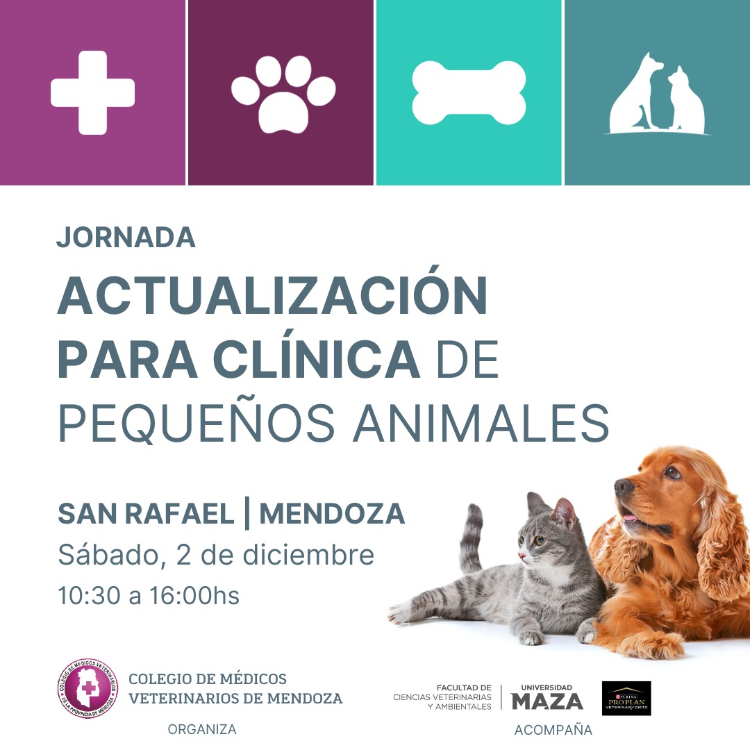 Jornada «Actualización de clínica para pequeños animales» en San Rafael.