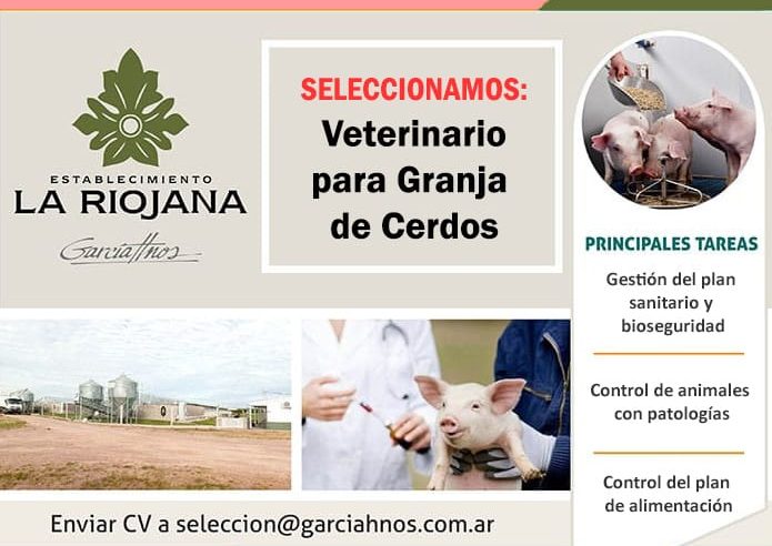 Oferta Laboral en granja porcina de Santa Fé