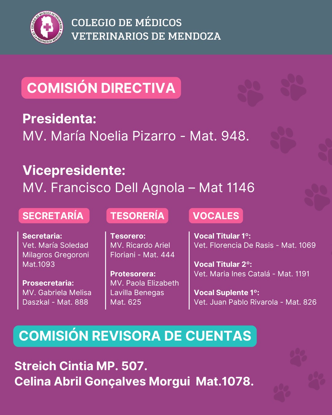 Nuevas autoridades: quedó constituída la nueva Comisión Directiva