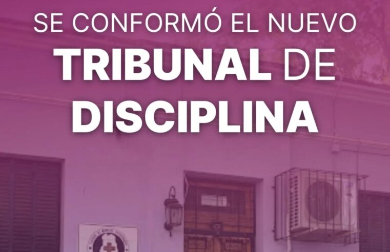 Quedó conformado el nuevo «Tribunal de Disciplina»