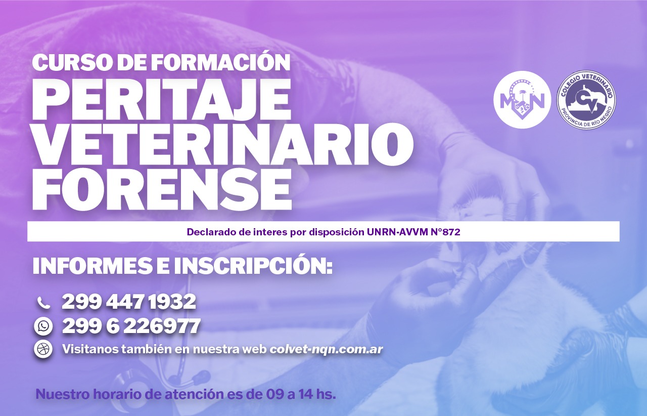 Curso «FORMACIÓN EN PERITAJE VETERINARIO FORENSE»