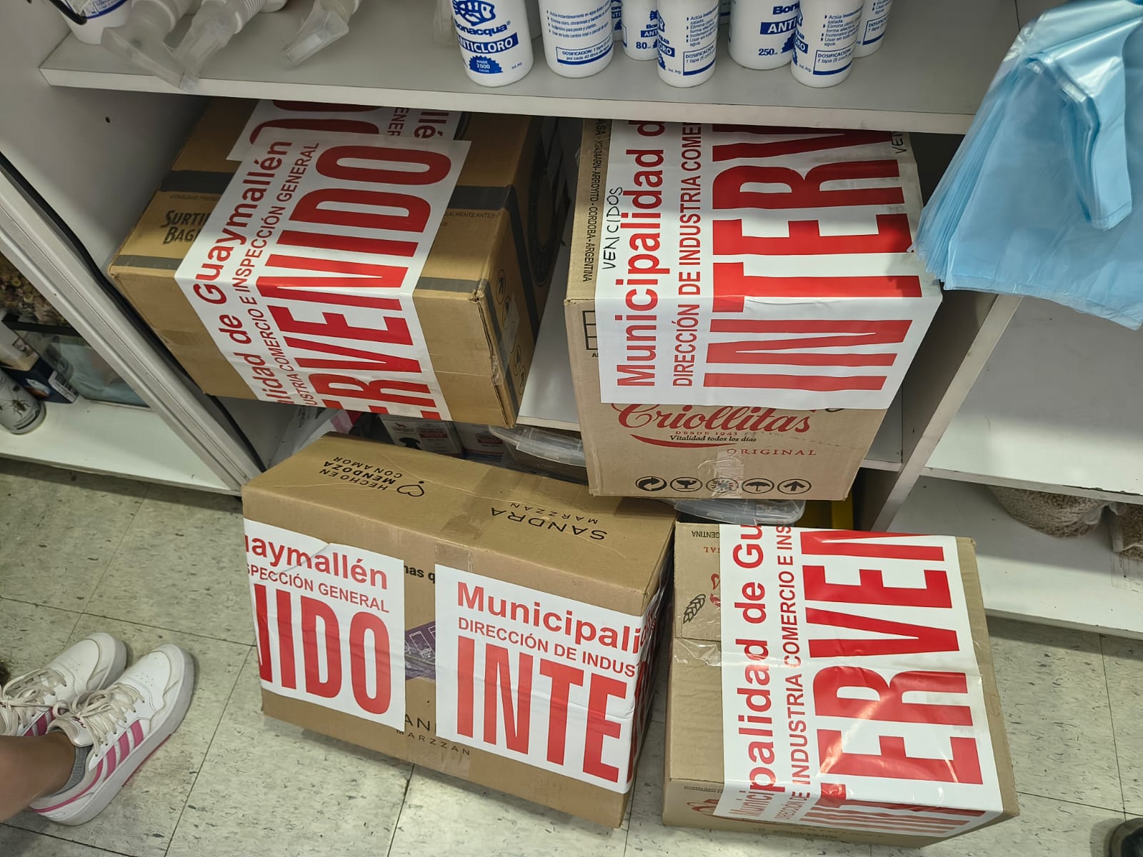 Se realizó la interdicción de productos en un Pet Shop de Guaymallén